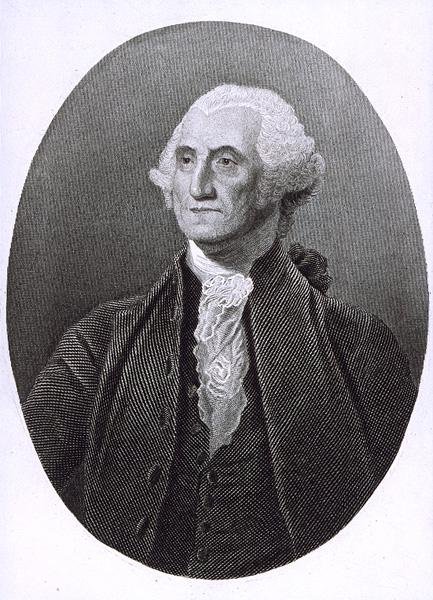 ジョージ・ワシントン(1732-1799)の肖像(彫刻) 作： 英語学校