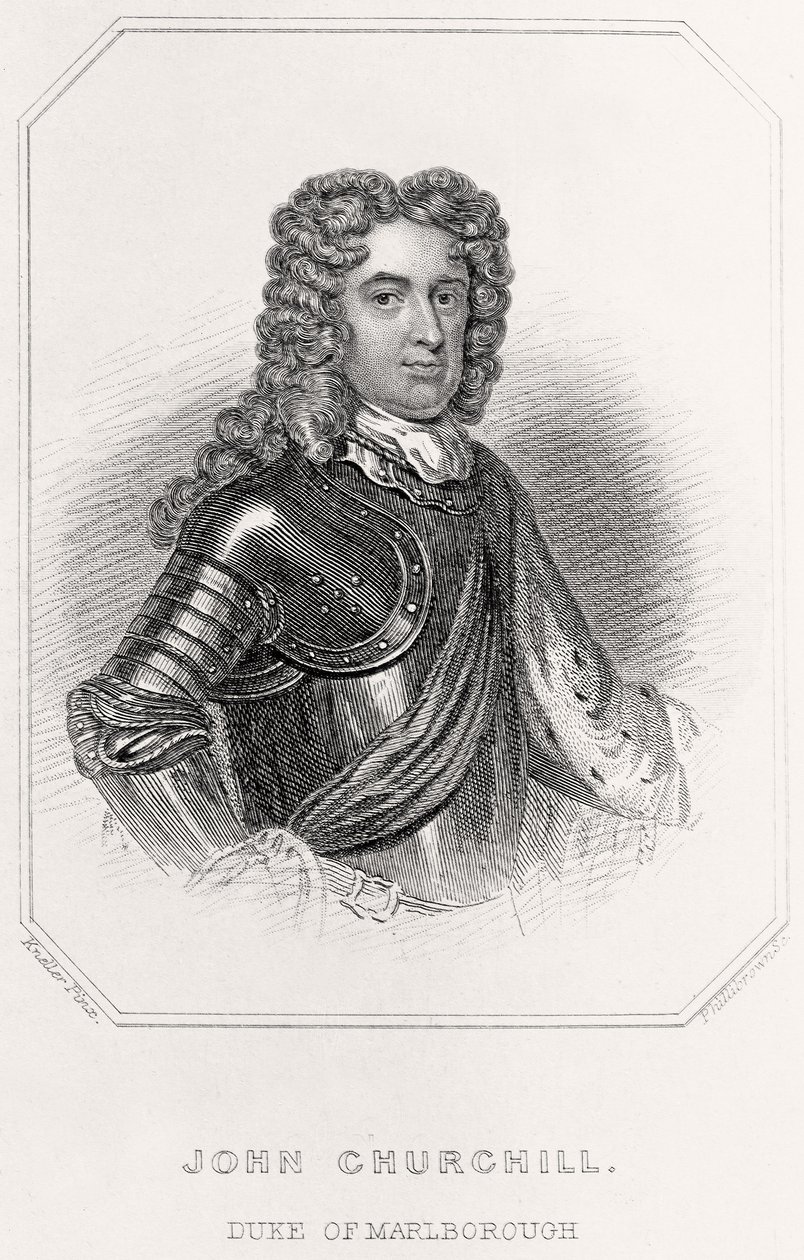 ジョン・チャーチルの肖像、マールボロ公爵、1835年 作： 英語学校