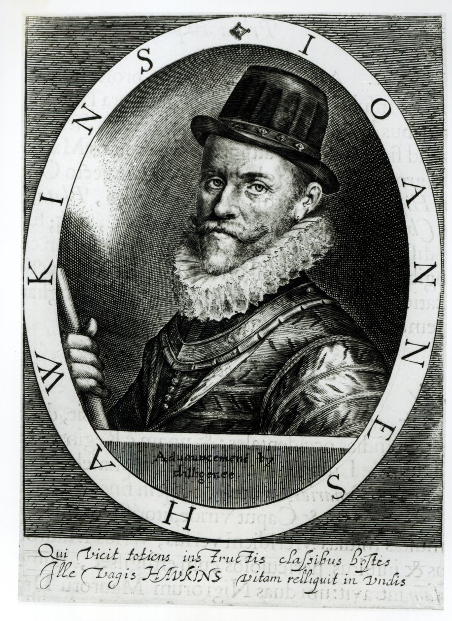 ジョン・ホーキンスの肖像（1532-95） 作： 英語学校