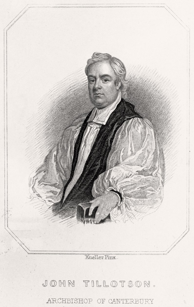 カンタベリー大主教ジョン・ティロットソンの肖像、1835年 作： 英語学校