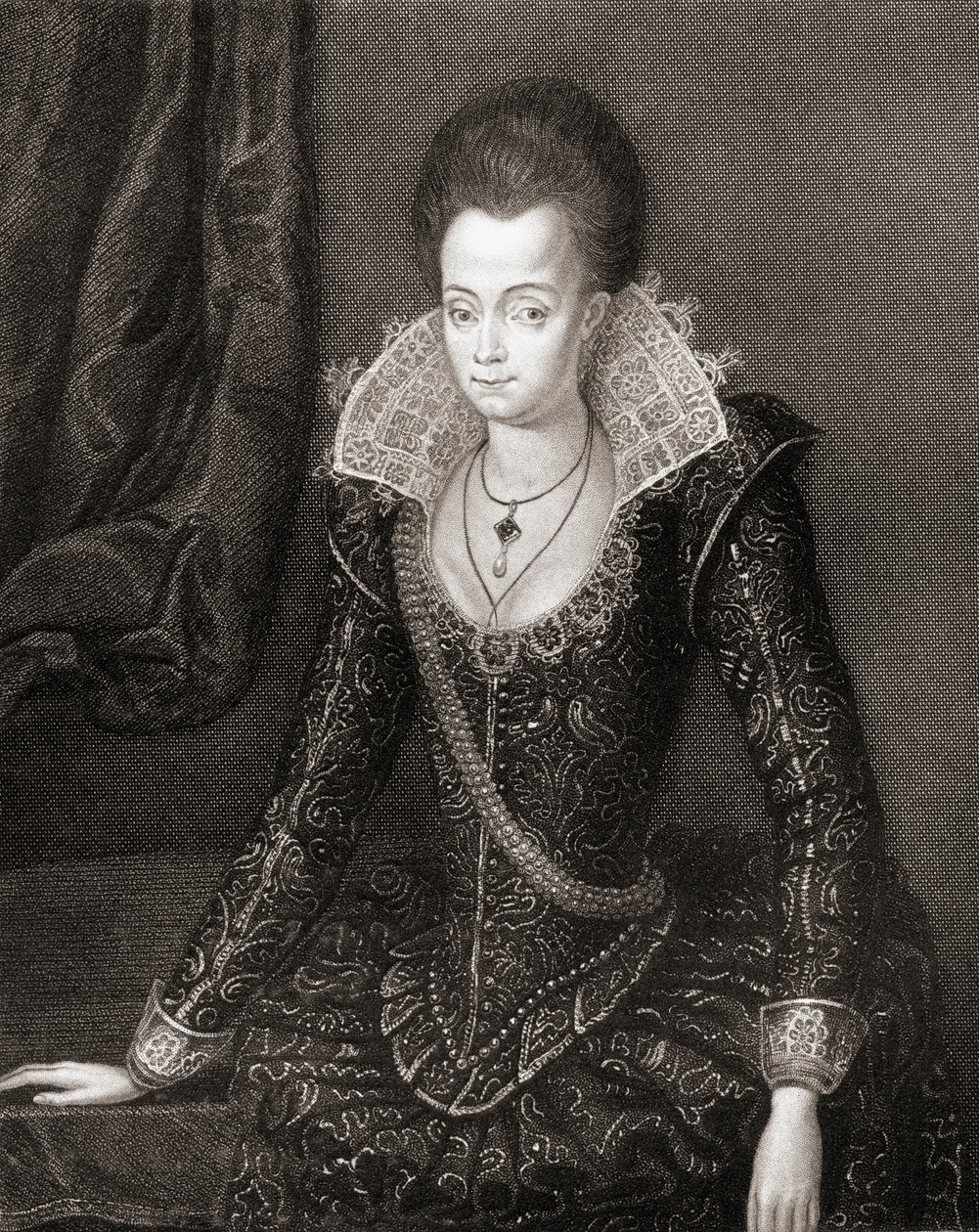 ロッジ・ブリティッシュ・ポートレート、1823年のレディ・アラベラ・スチュアート（1575-1615）の肖像 作： 英語学校