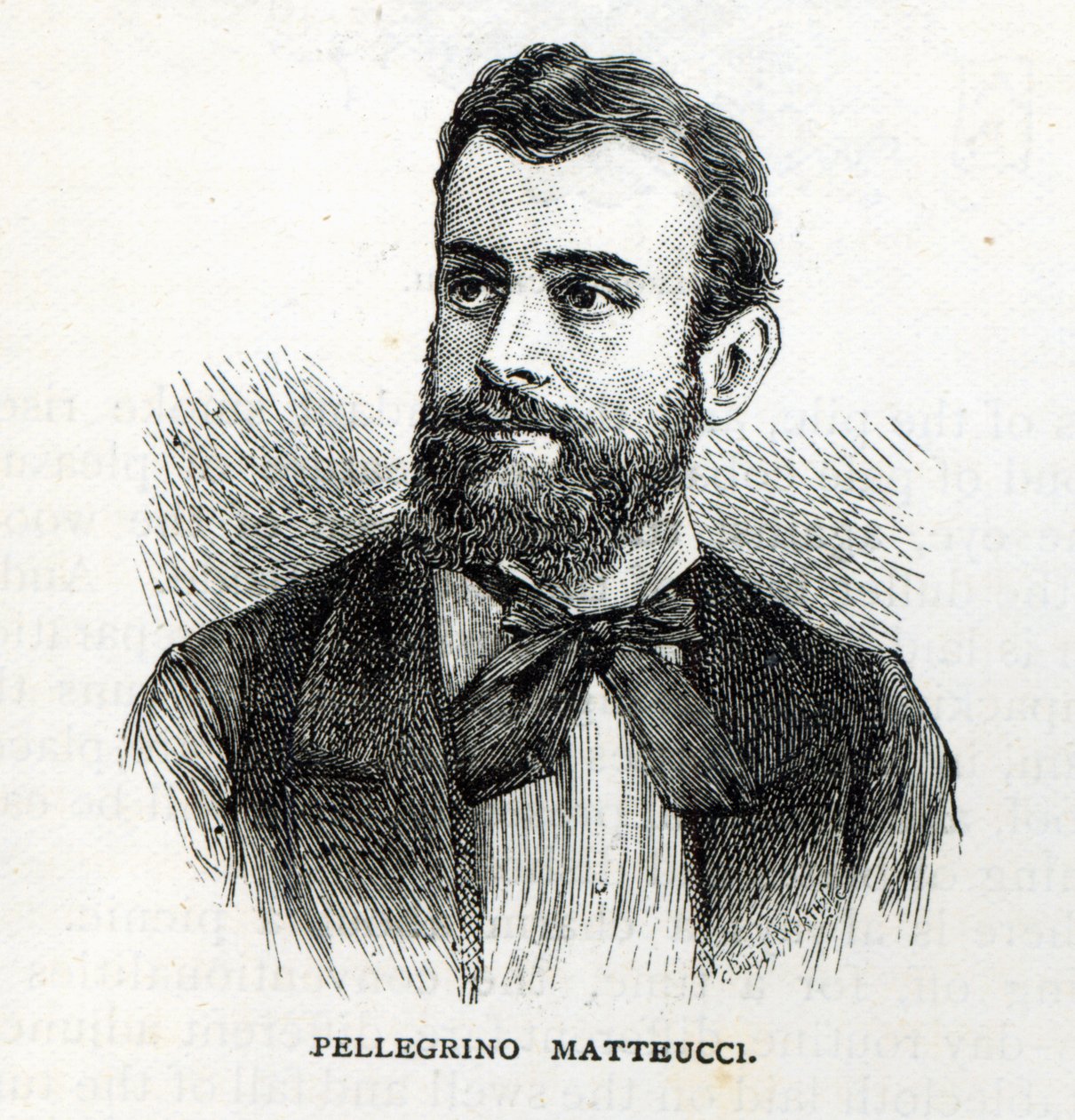 ペレグリノマッテッチの肖像、「レジャーアワー」、1888年 作： 英語学校