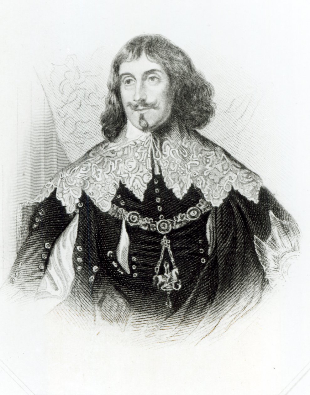 フィリップハーバート（1584-1650年）の肖像画第1モンゴメリー伯爵および第4ペンブローク伯爵、「ロッジの英国の肖像画」、1823年 作： 英語学校