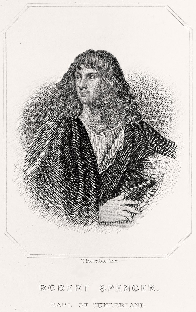 サンダーランド伯ロバート・スペンサーの肖像、1835年 作： 英語学校