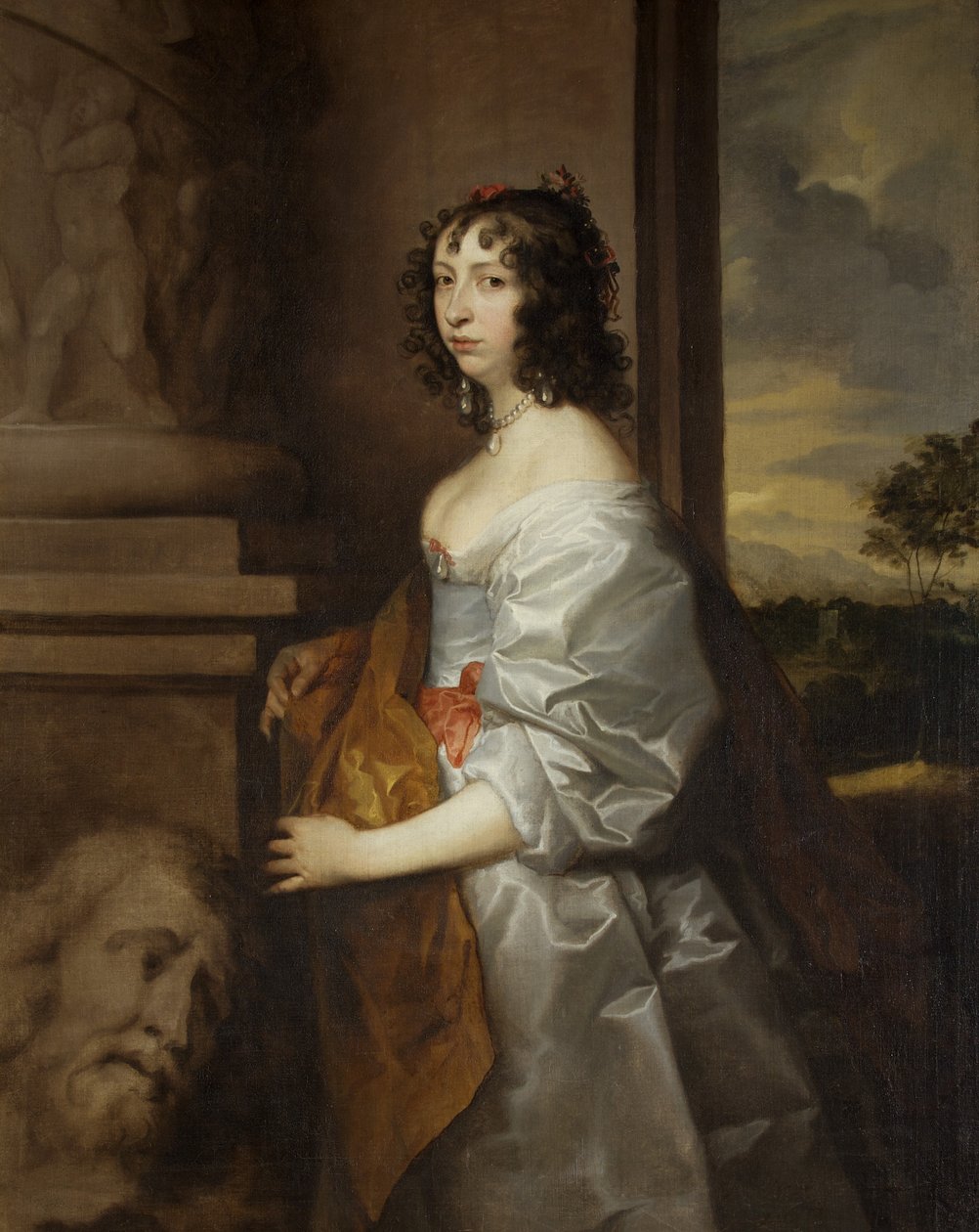 ある女性の肖像（油彩・キャンバス 作： 英語学校