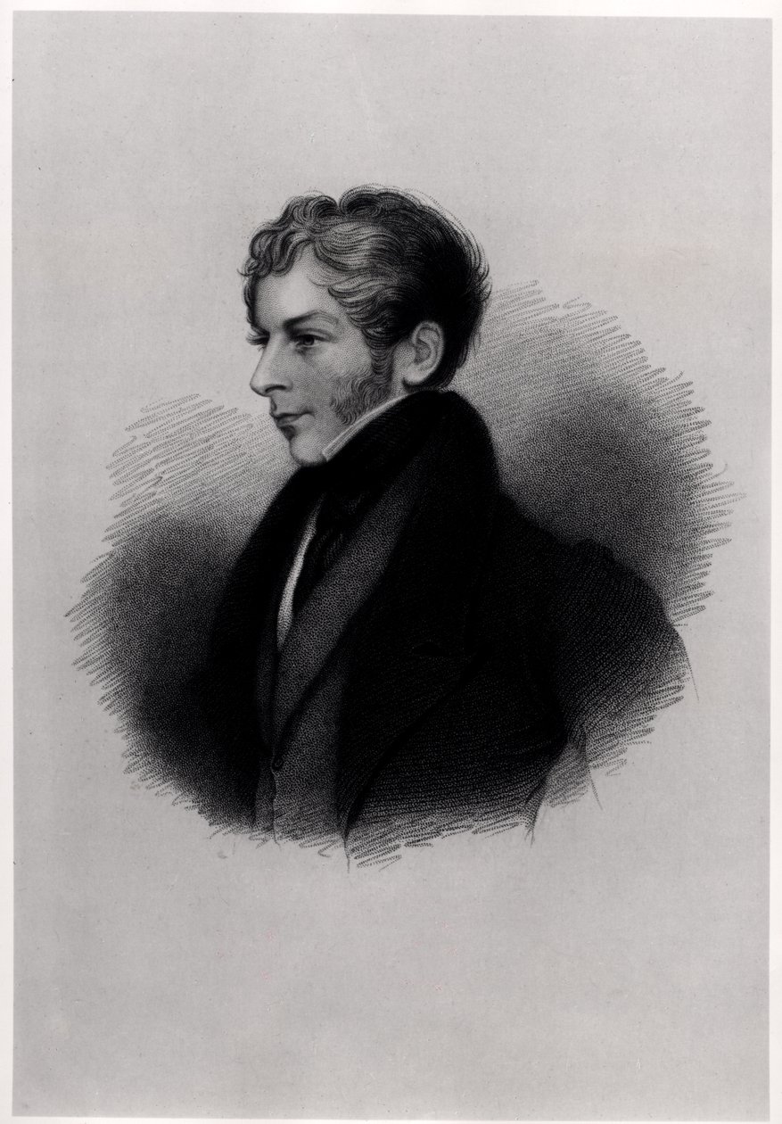 イラストからバイロン卿の生涯と作品までのクレア伯爵の肖像、バイロン、第二巻、EFFuden、1833-34 作： 英語学校
