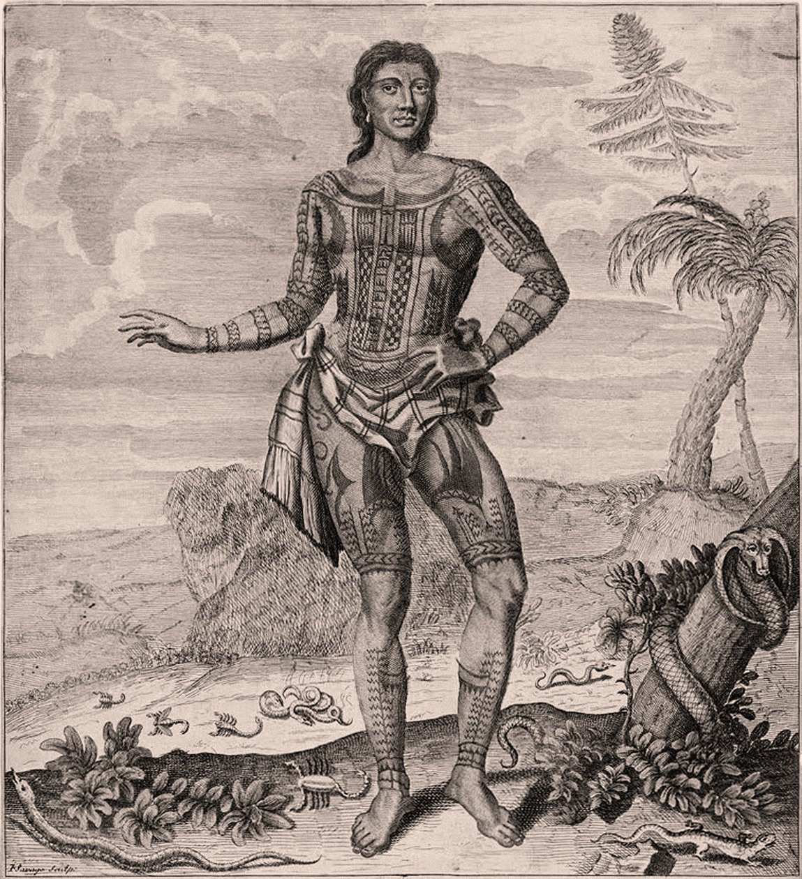 フィリピン出身のジョロ王子、1691年 作： 英語学校