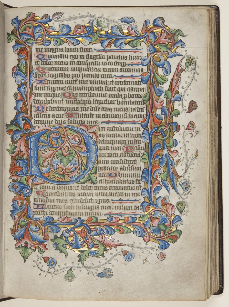 セイラム式文のソルター、c.1425-75（ベラムにインク、ペンキ、金） 作： 英語学校