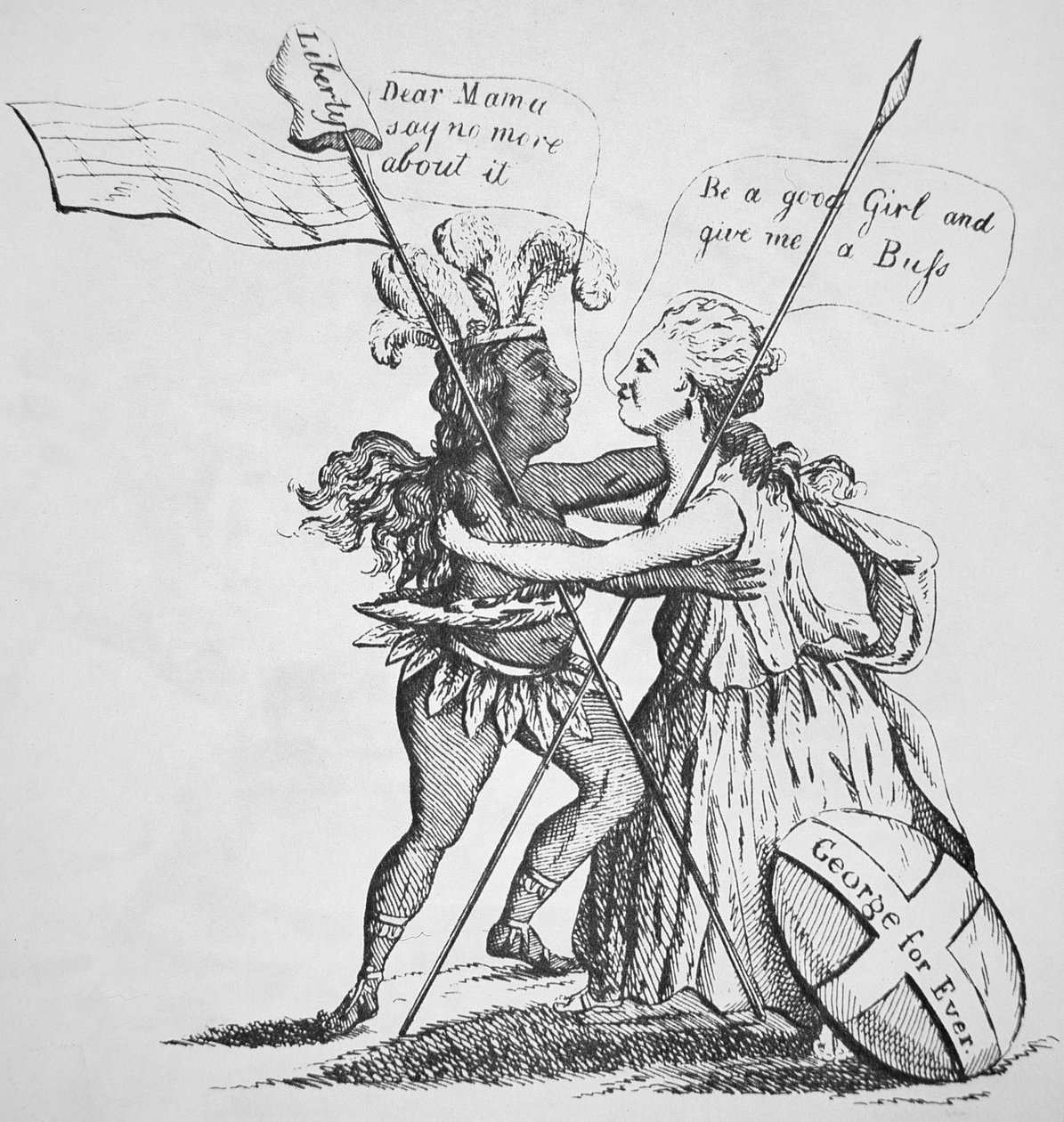ブリタニアとその娘アメリカの和解 作： 英語学校