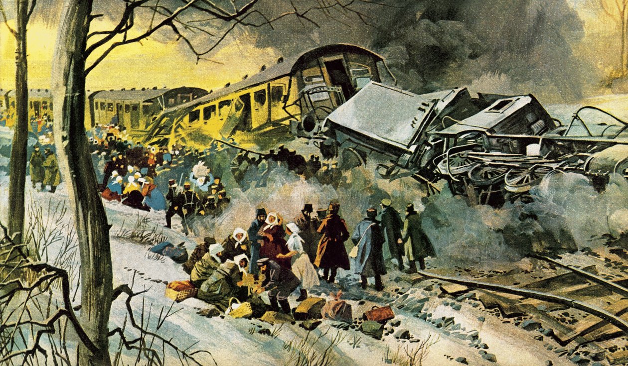 ロシアの鉄道事故 作： 英語学校