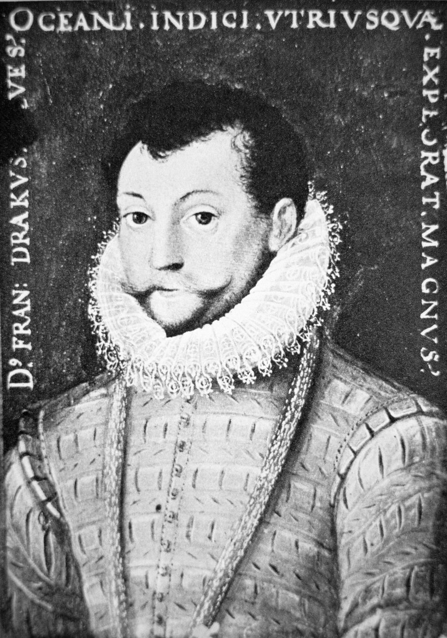 フランシス・ドレーク卿（彫刻 作： 英語学校