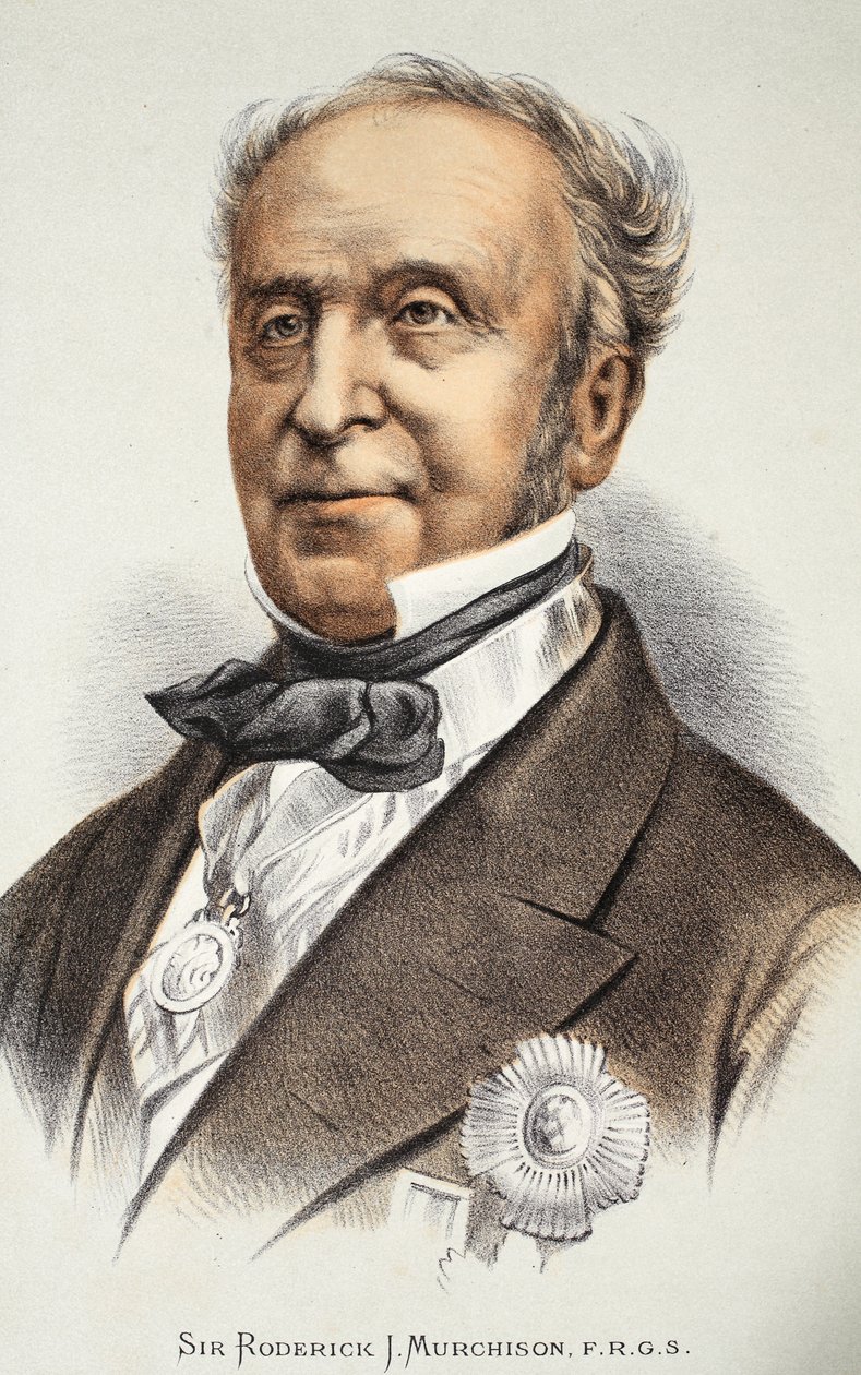 ロデリック・マーチソン卿、挿絵は、J。ユーイング・リッチーの「The Pictorial Edition of the Life and Discoveries of David Livingstone」のパブA. Fullarton＆Co.、1876年 作： 英語学校
