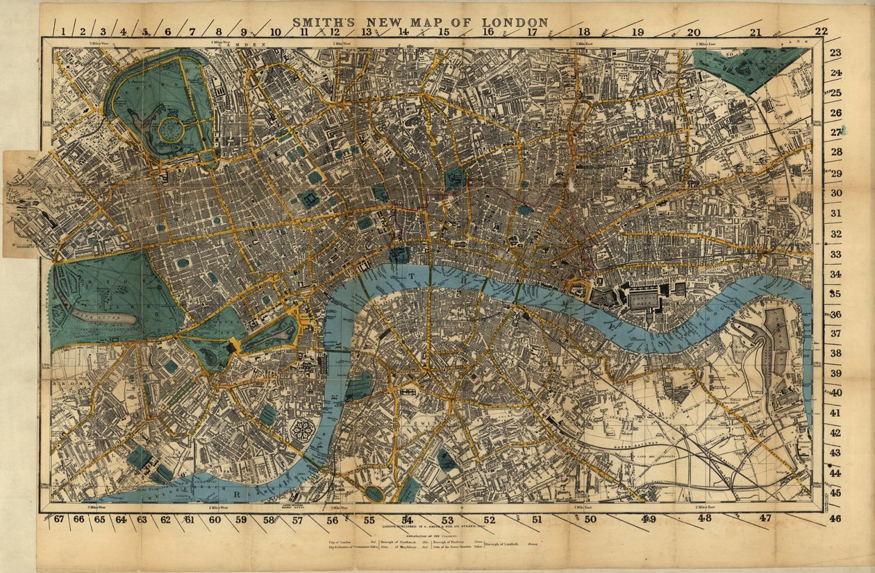 スミスのロンドンの新しい地図 作： 英語学校