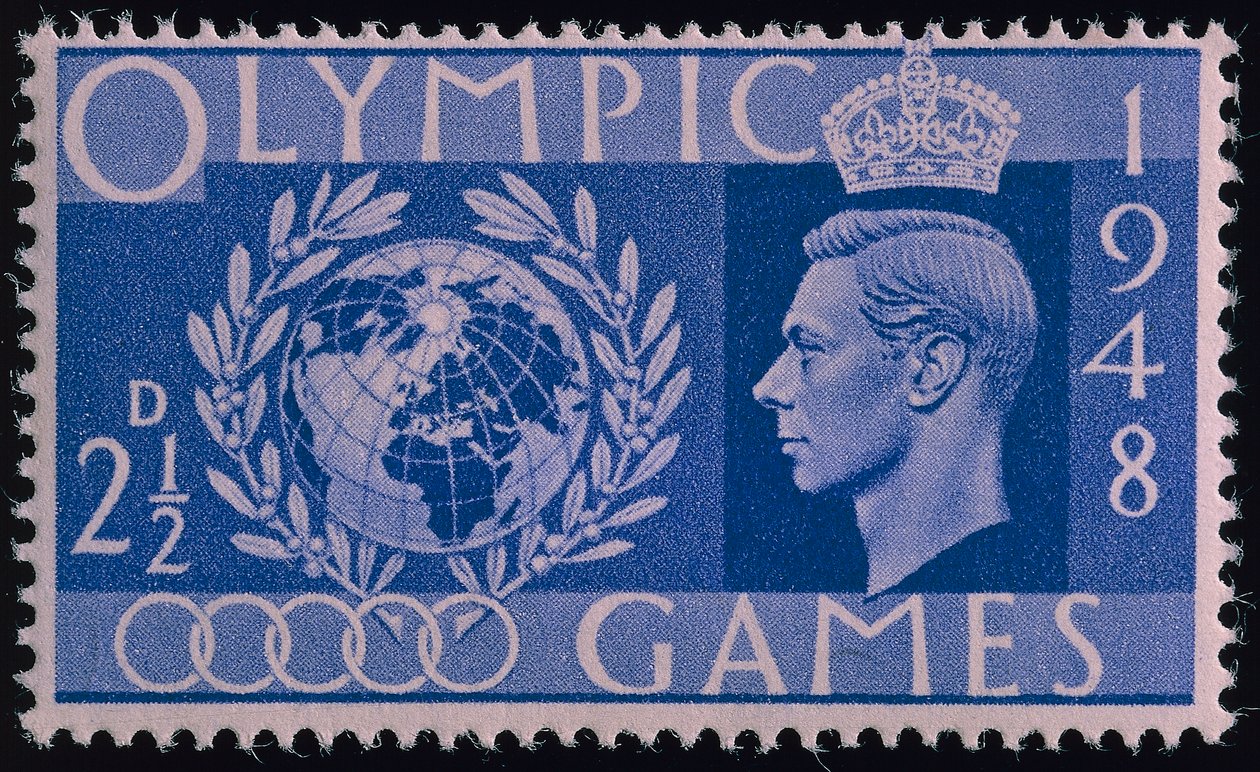 1948年のロンドンオリンピックを記念した切手 作： 英語学校