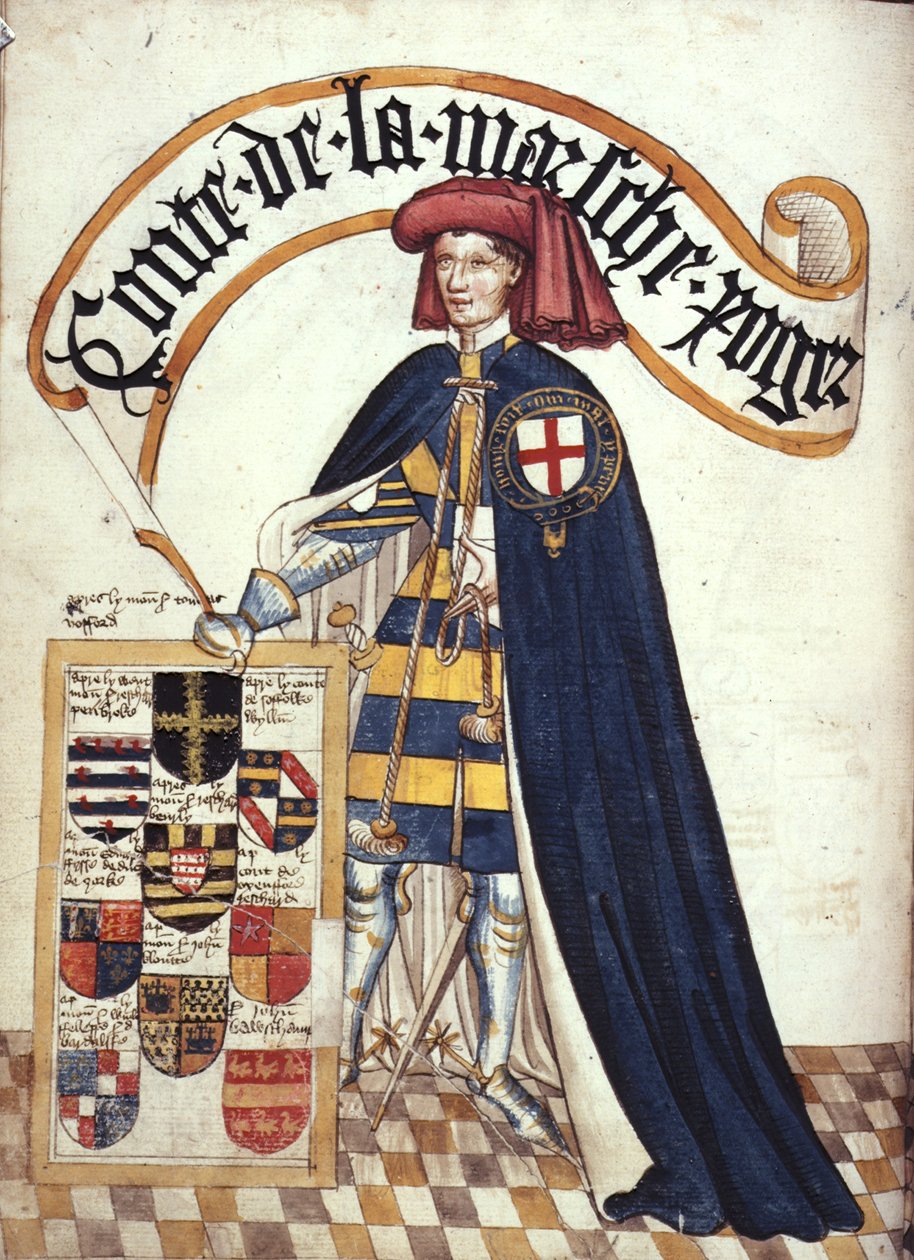 ストウ 594 fol.15v ロジャー モーティマー (1328-1360