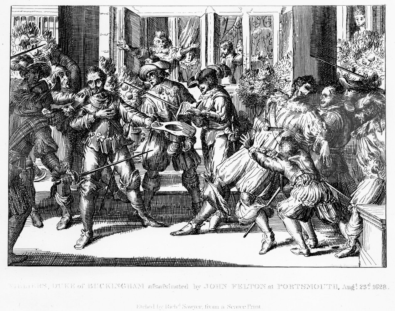 ジョージヴィリエの暗殺、バッキンガム第一公爵、1822年頃 作： 英語学校