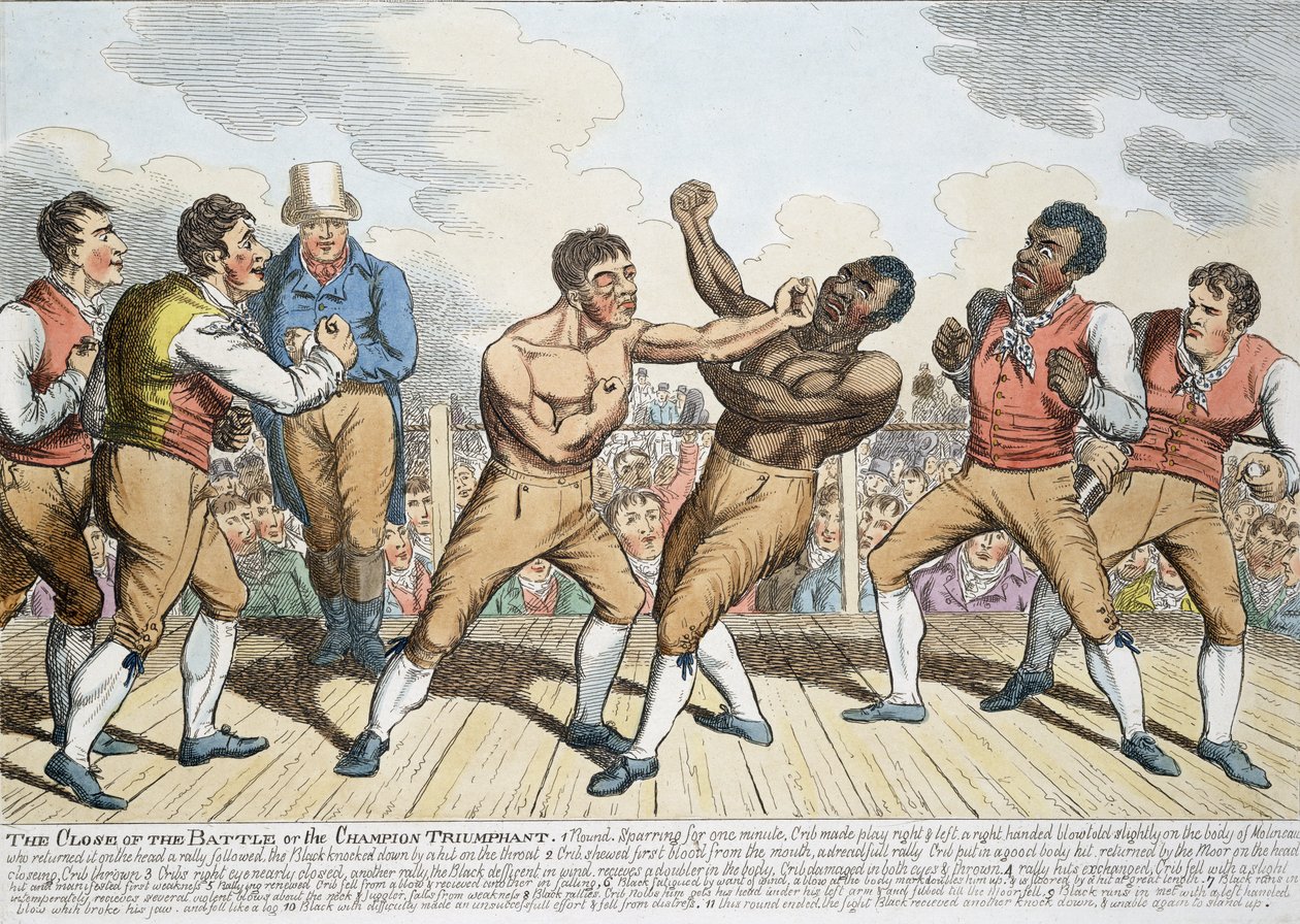 1811年に公開された戦いの終わりまたはチャンピオンの勝利 作： 英語学校