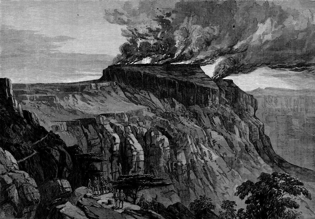 1868年のイギリス遠征からアビシニアまでのマグダラの破壊 作： 英語学校