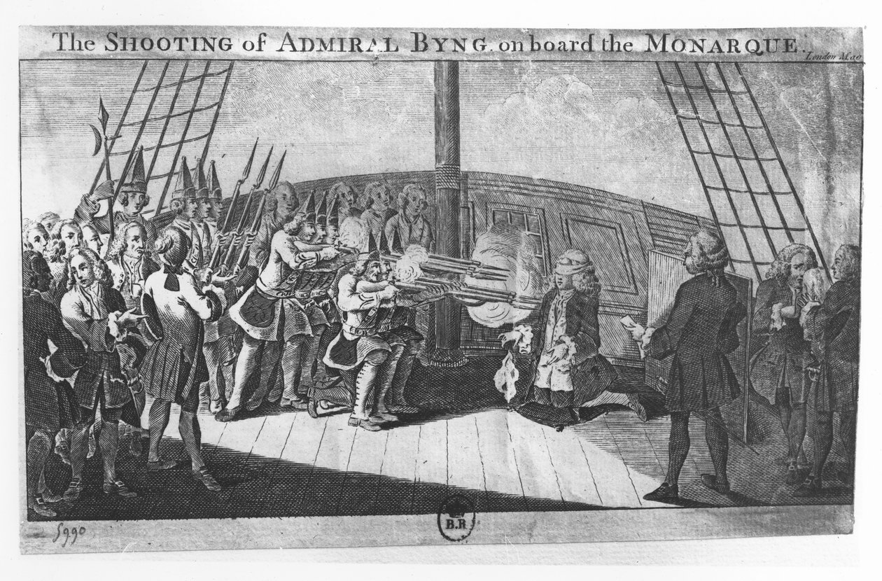 モナーク船上でのジョン・ビンの処刑 作： 英語学校