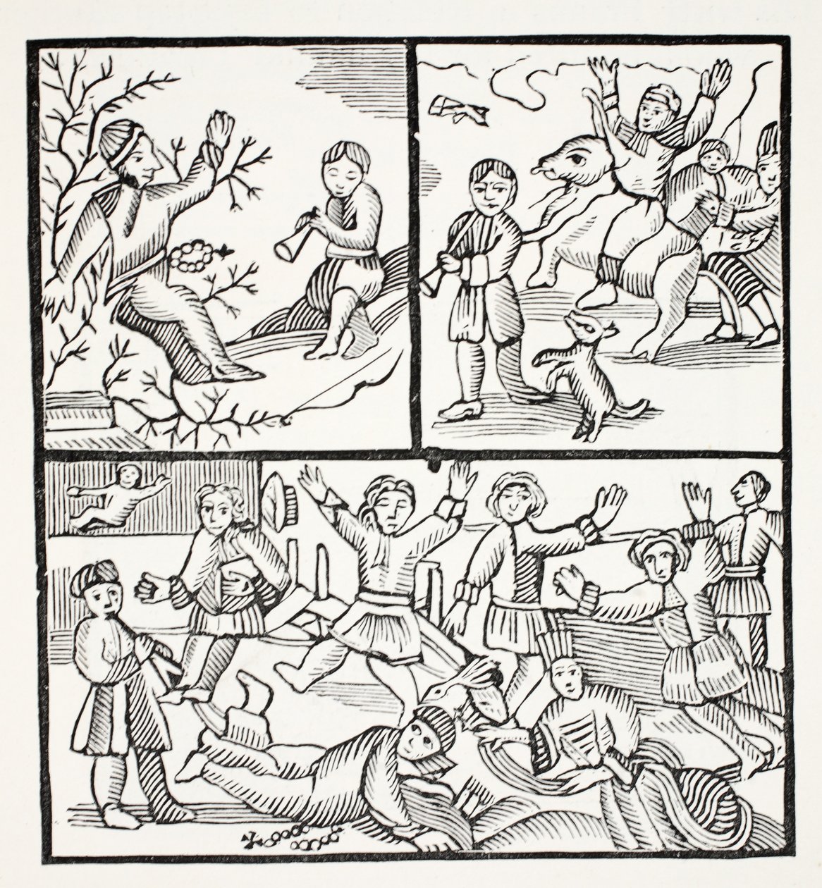 Fryar and the Boy、イラストは18世紀のChap-books、John Ashton著、パブ。 1882 作： 英語学校