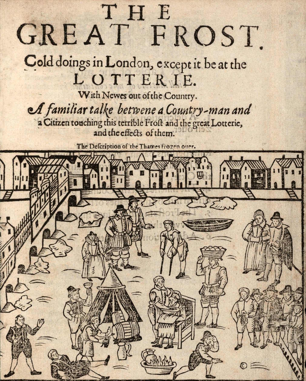 グレートフロスト、ロンドン、1608年 作： 英語学校