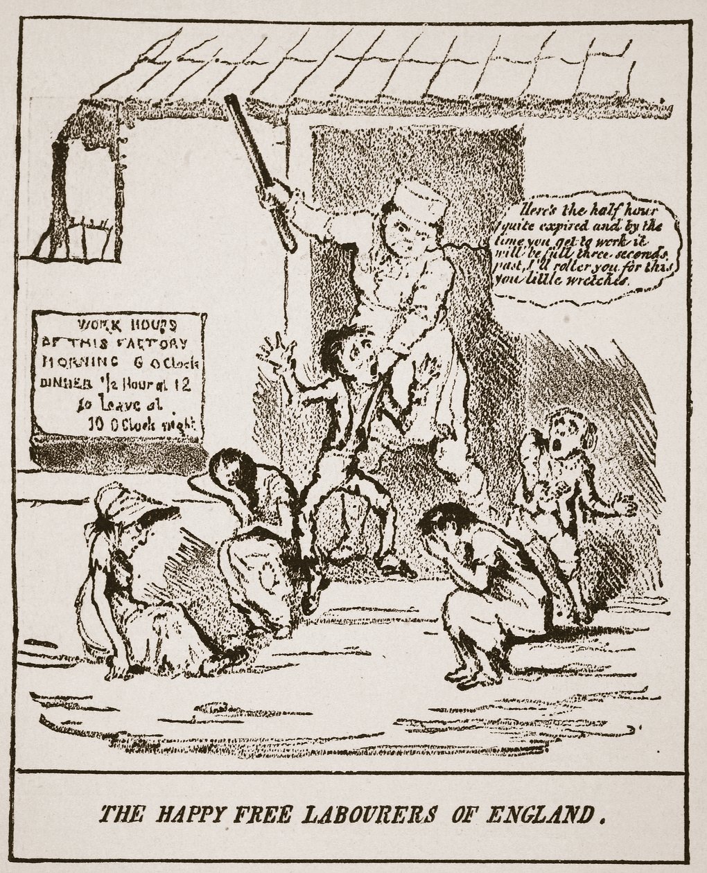 1833年に発行された印刷物からのイングランドのハッピーフリーレイバーズ、イギリスの教会からのイラスト：HDM Spence-Jonesによる民衆の歴史、パブ。 1910年頃（セピア写真） 作： 英語学校
