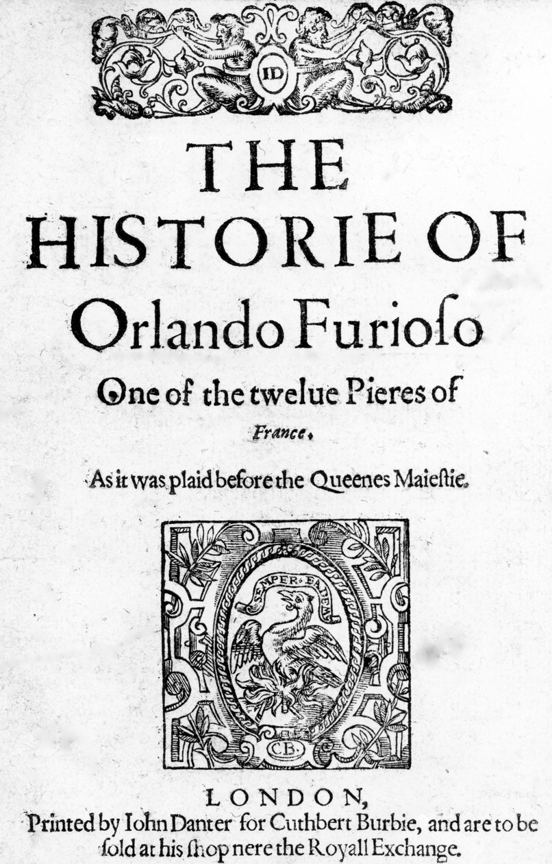 Ludovico Ariostoによるオーランド・フリオーゾの歴史、1594 作： 英語学校