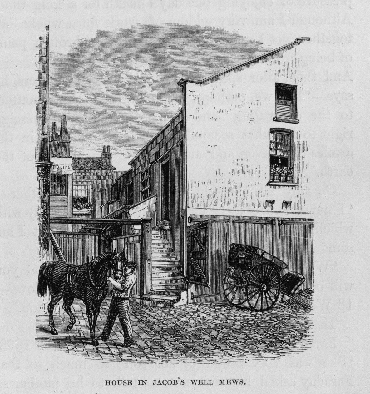 マイケルファラデー（1791-1867）が生まれたジェイコブのウェルミューズにある家 作： 英語学校