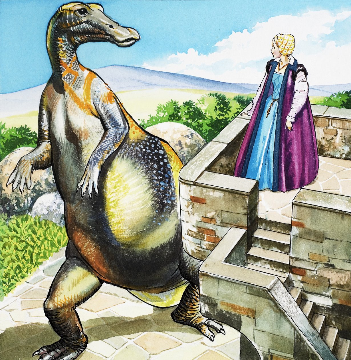 貴婦人とドラゴン 作： 英語学校