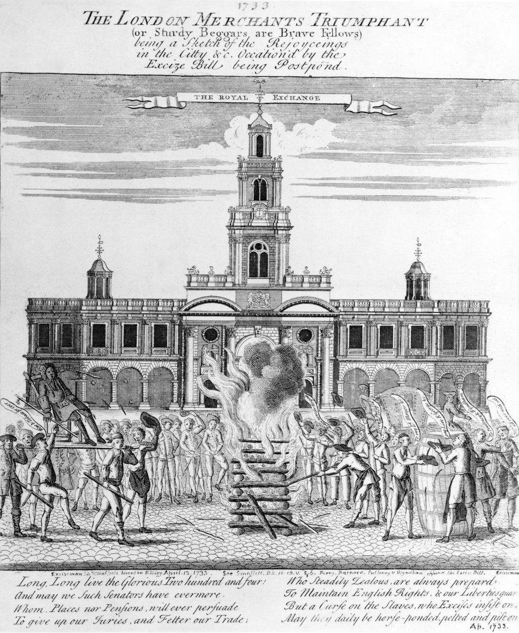 ロンドン商人の凱旋、1733 作： 英語学校