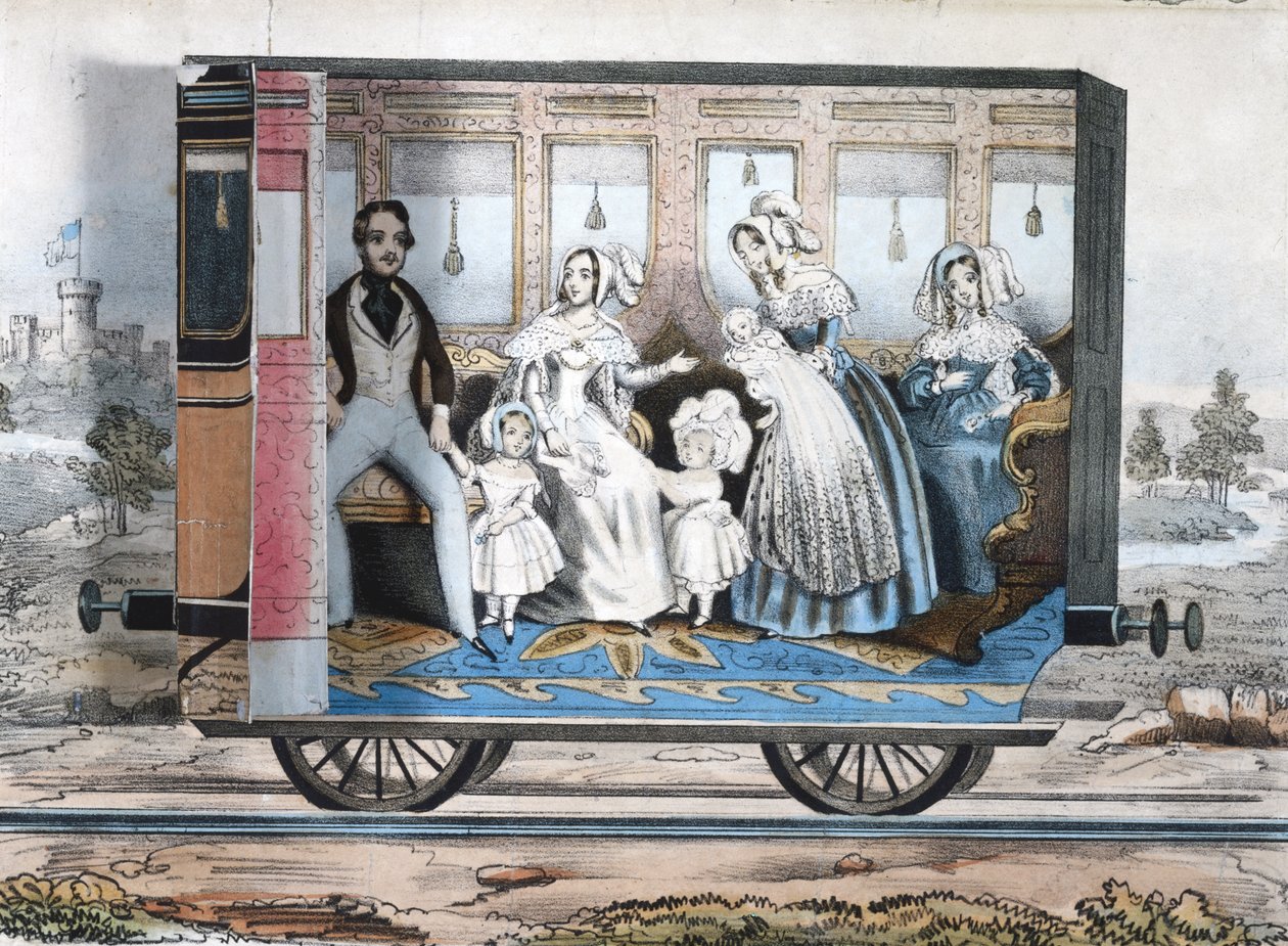 王立鉄道馬車、1848年頃 作： 英語学校
