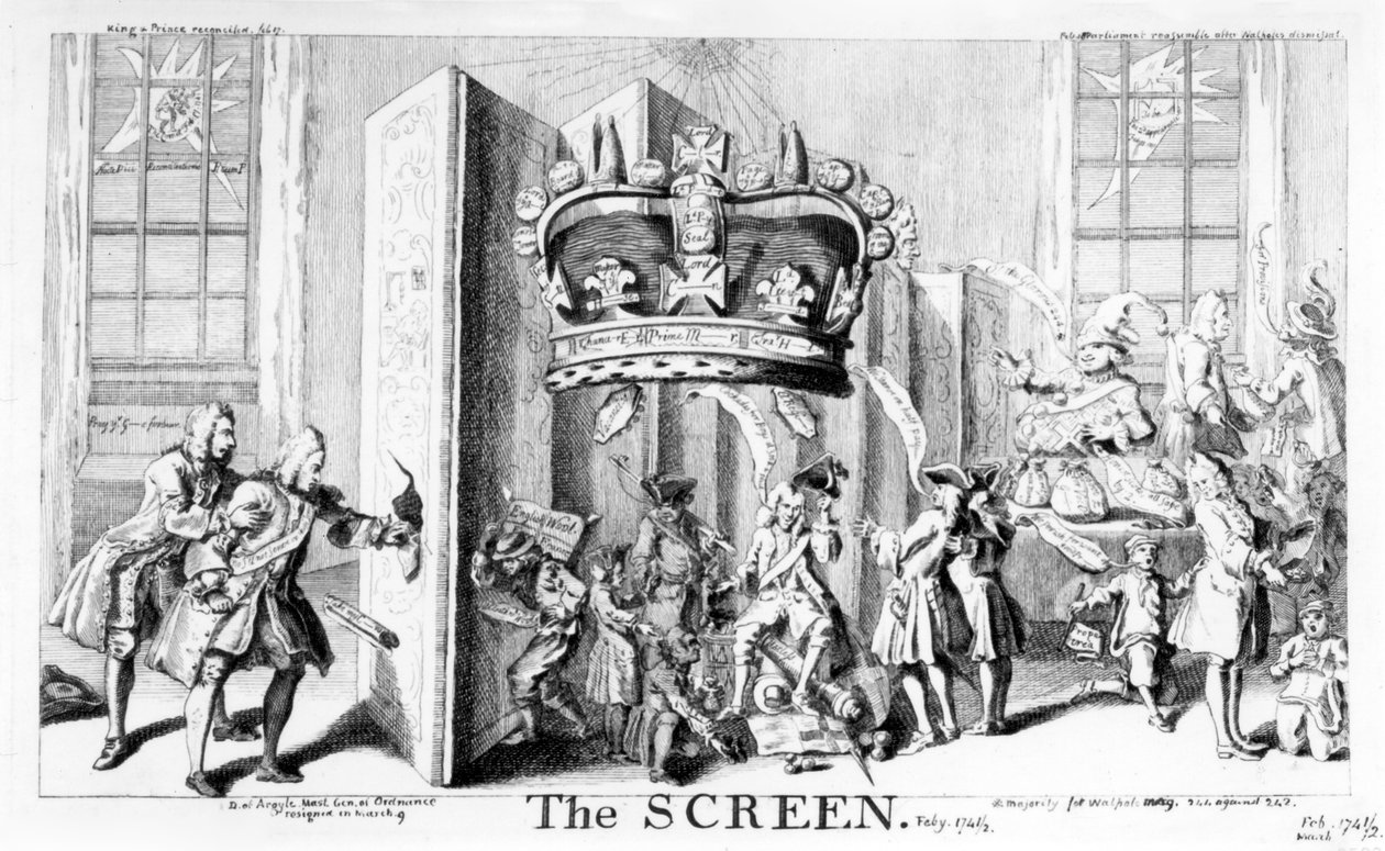 スクリーン、1742 作： 英語学校