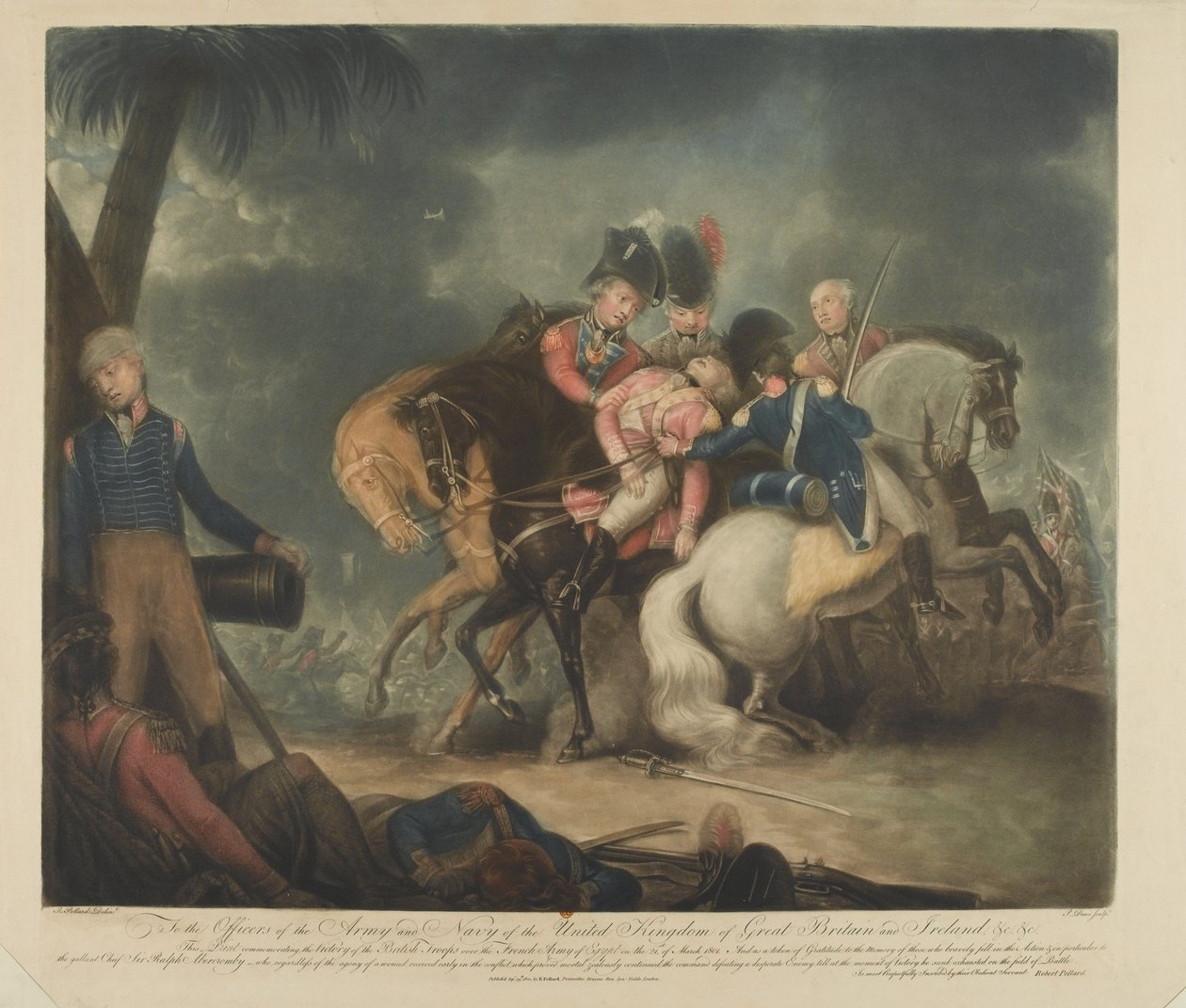 1801年3月21日のイギリス軍によるフランス軍の勝利 作： 英語学校