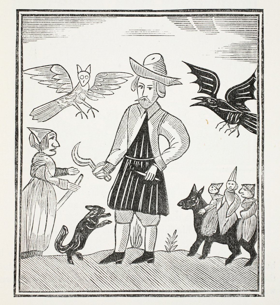 ウッドランドの魔女、ジョン・アシュトンによる18世紀のChap-booksからのイラスト、パブ。 1882 作： 英語学校