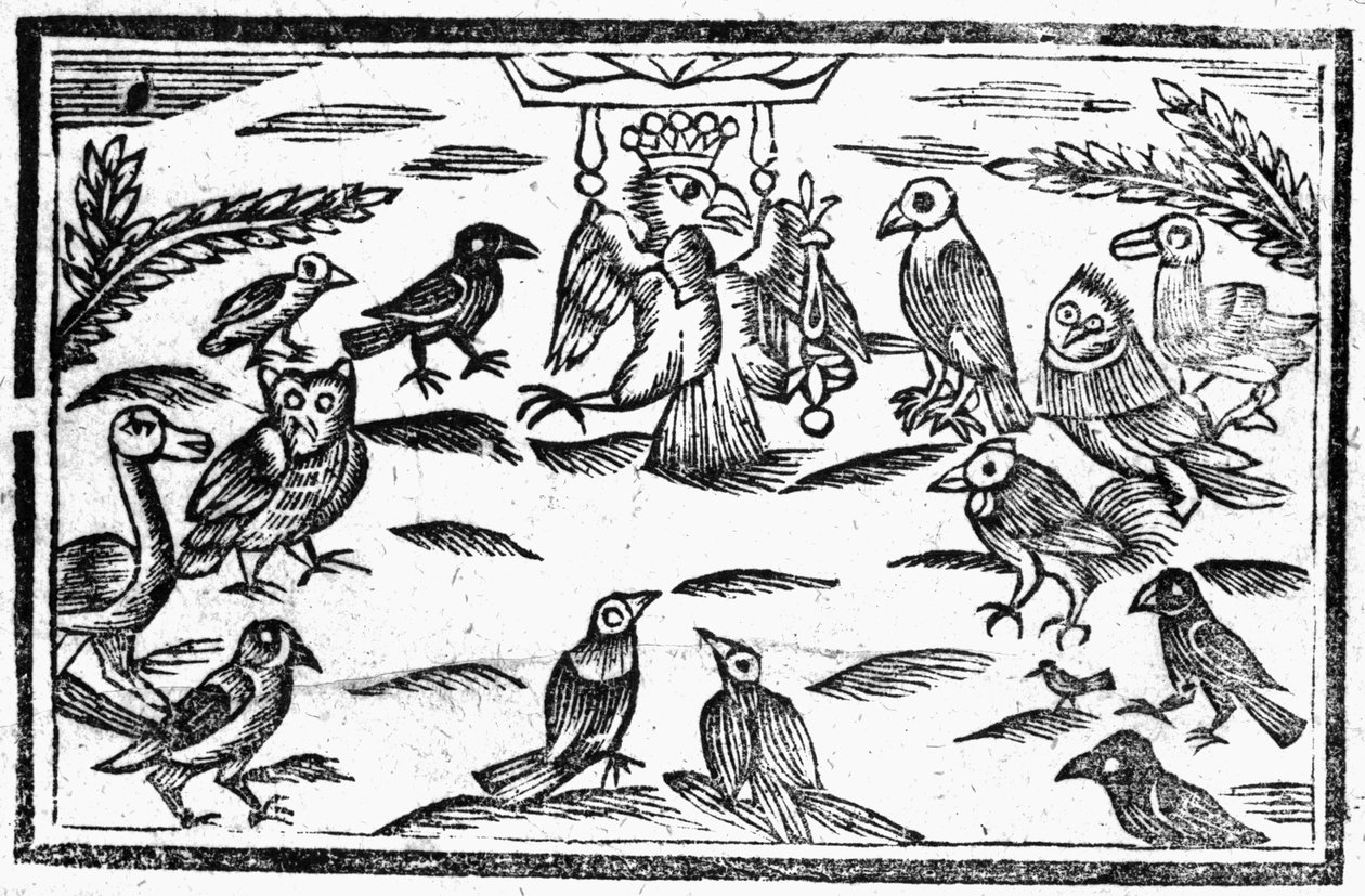 Woody ChoristersまたはThe Birds Harmony、「A Book of Roxburghe Ballads」のイラスト 作： 英語学校