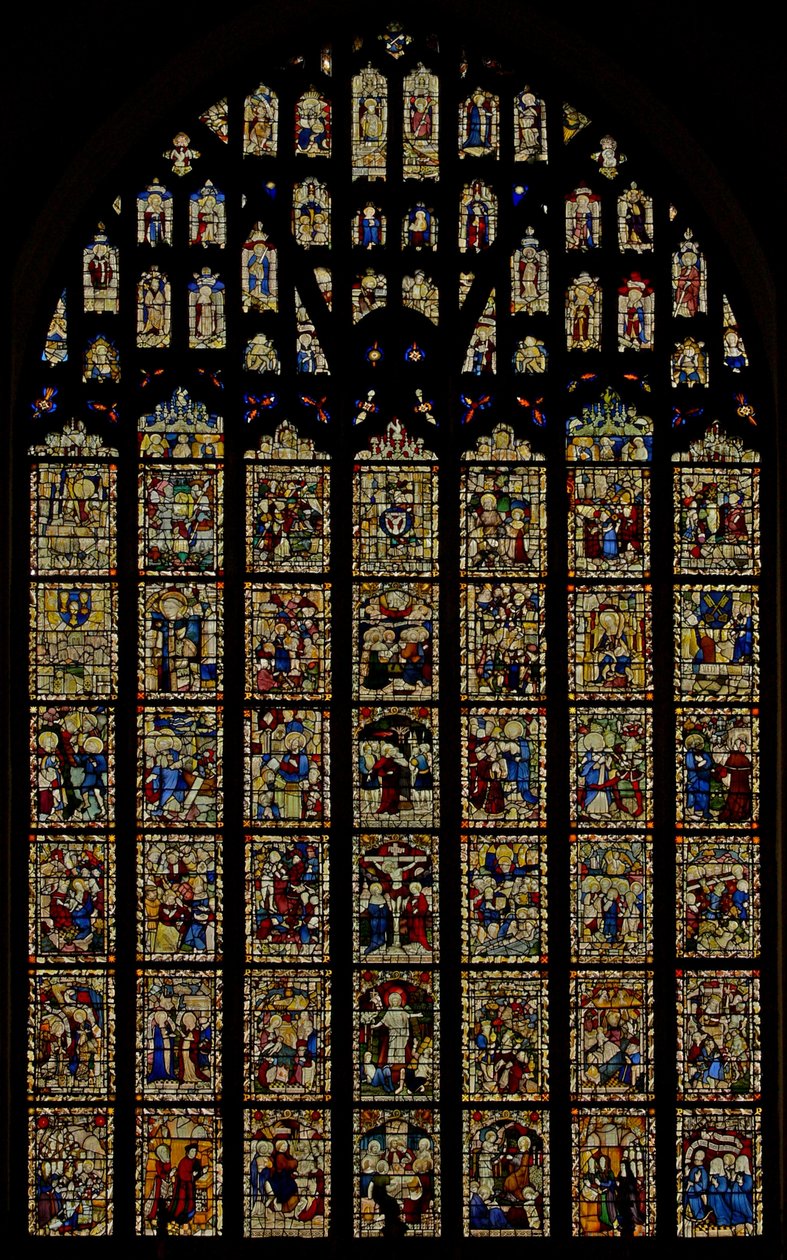 ノーウィッチスクールガラス（C15）リセットパネルを描いた東の窓 作： 英語学校