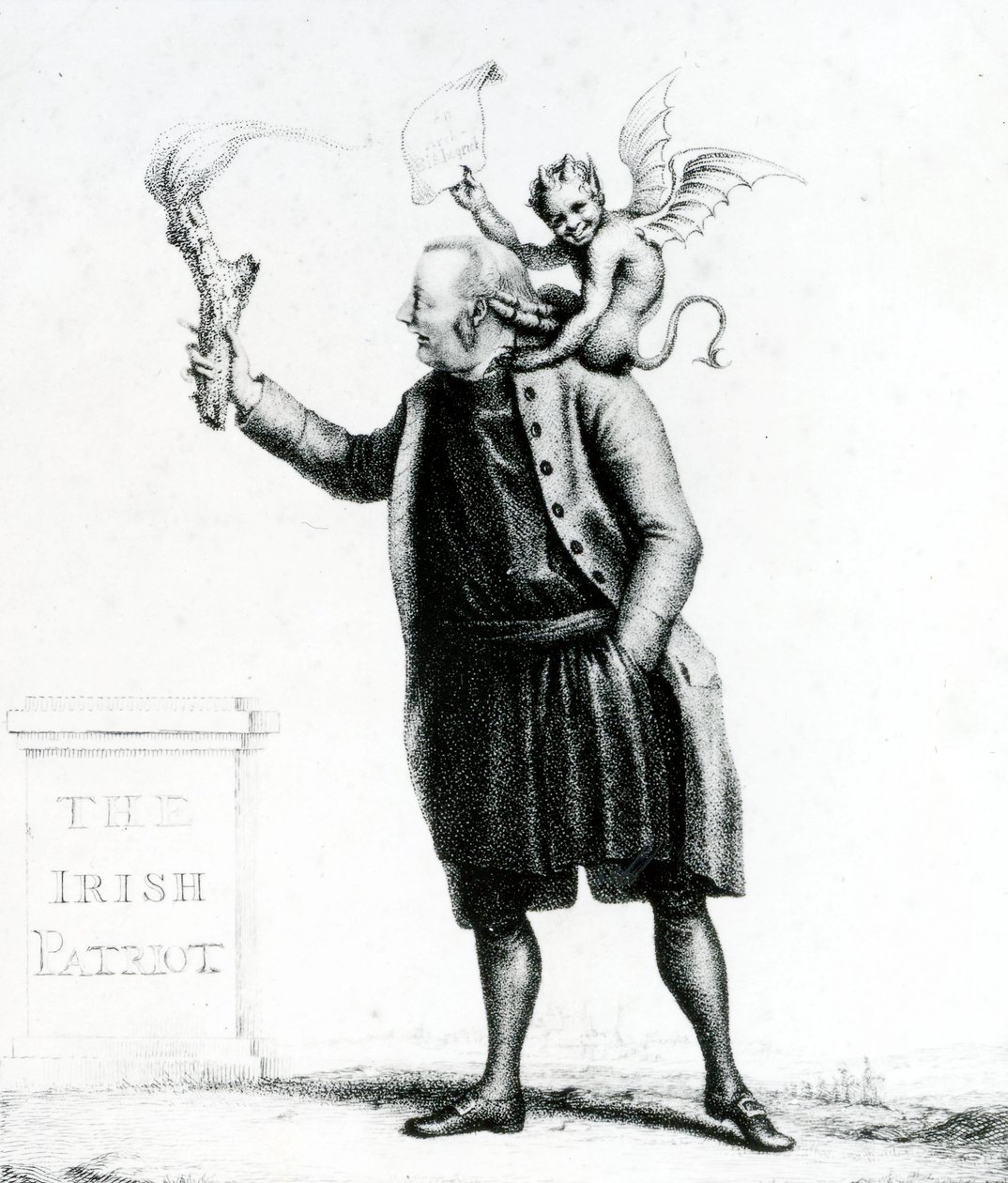 1784年にRichard Morton Payeによって出版された、Dの右牧師ボランティアB（点描） 作： 英語学校