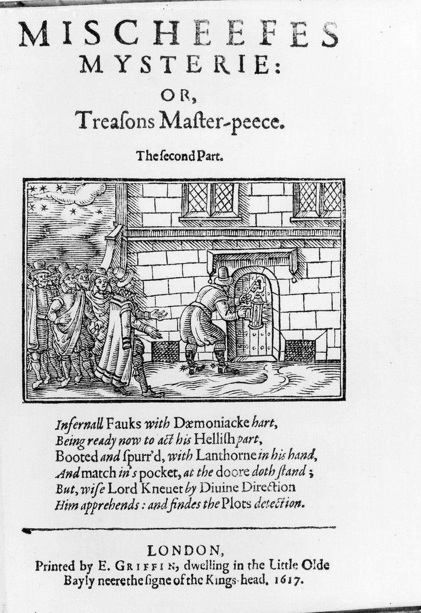 Mischeefes Mysterie or Treasons Master-peeceのタイトルページ-John Vicars 1617による第2部 作： 英語学校