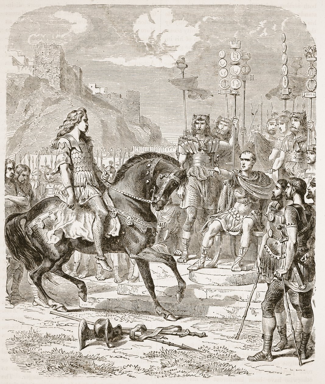 シーザー前のVercingetorix 作： 英語学校