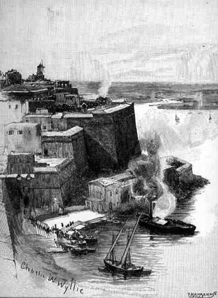 マルタ共和国ヴァレッタの検疫港の眺め（「The Picturesque Mediterranean」第3巻、Cassell and Co.Ltd. 作： 英語学校