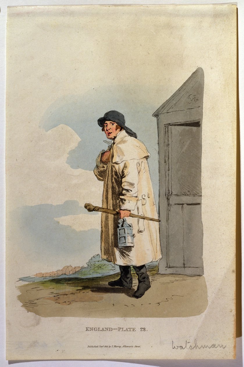 ウォッチマン、1813（アクアチント） 作： 英語学校