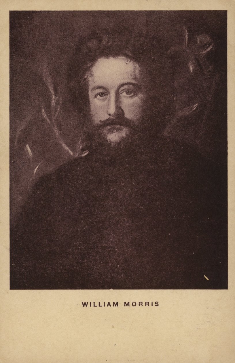 ウィリアム・モリス（1834-1896）イギリスのテキスタイルデザイナー、芸術家、作家（リトグラフ） 作： 英語学校