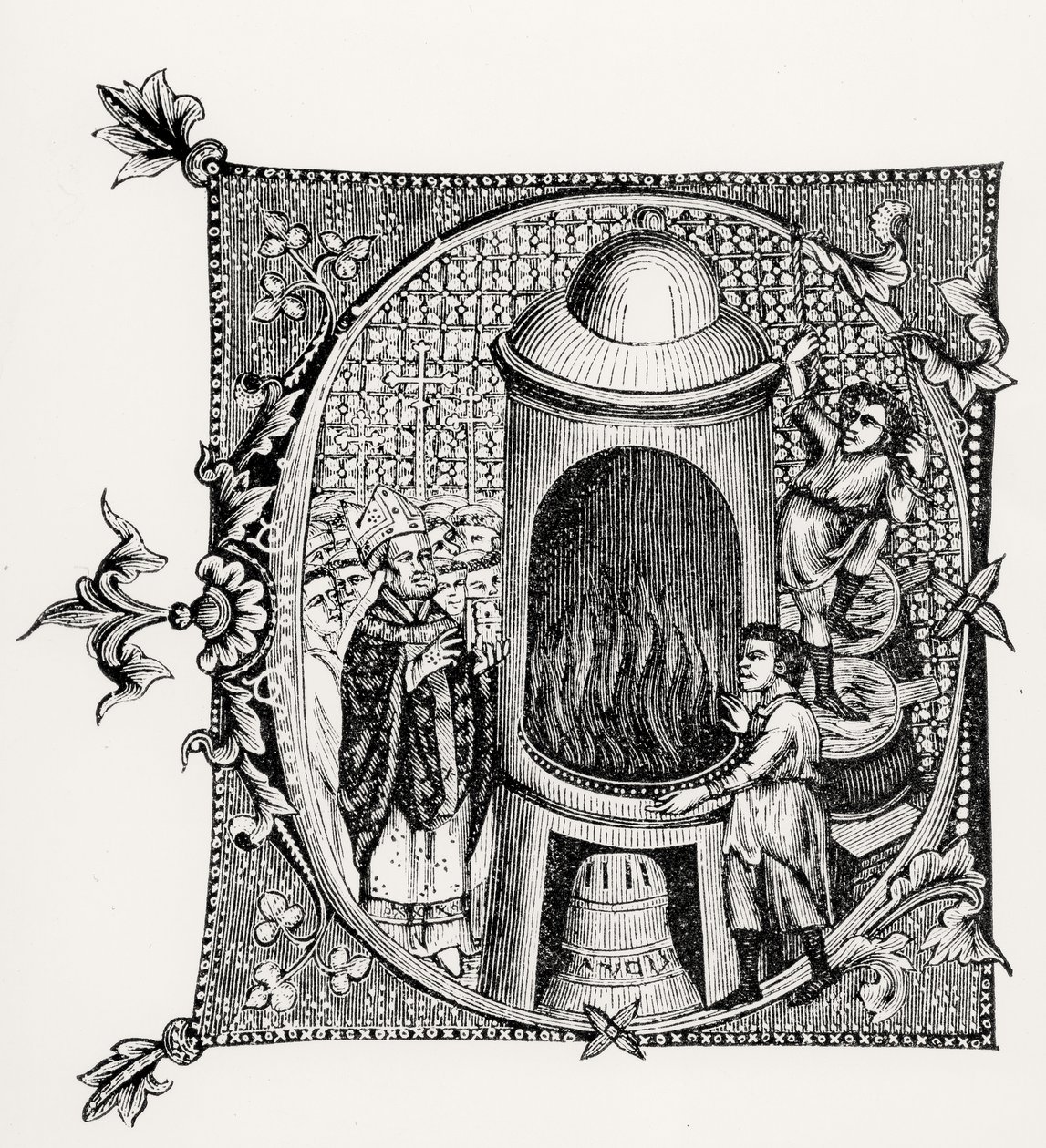 1878年にポールラクロアによって書かれ彫刻された、ウィリアムデュランによるDivinorum Officiorumによる歴史的な初期のC、中世およびルネサンスの科学と文学からのイラスト 作： 英語学校英語学校