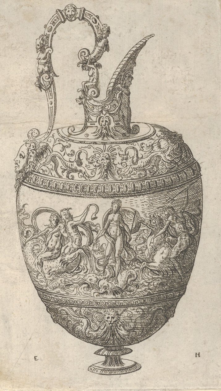 水差しのデザイン、1565 年。 作： エラスムス・ホーニック