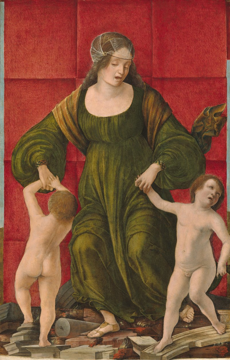 ハスドルバルの妻とその子供たち、c。 14901493。 作： エルコレデロベルティ