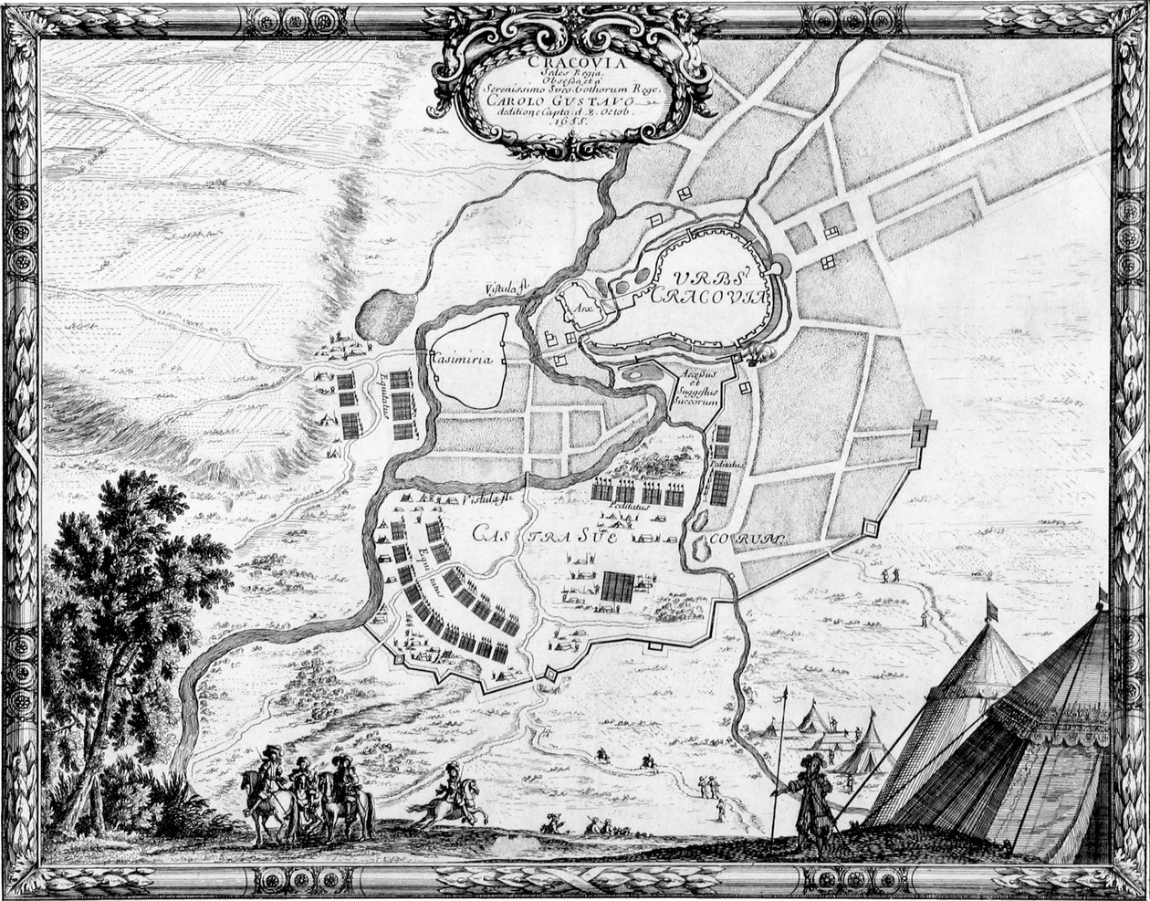 クラクフの包囲（1655） 作： エリック・ダーバーグ