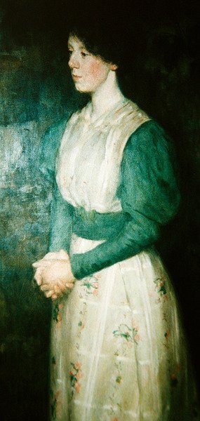 ミス・エレン・ディックの肖像」1900年頃（油彩・キャンバス） 作： エリック・テオドール・ヴェレンショルド