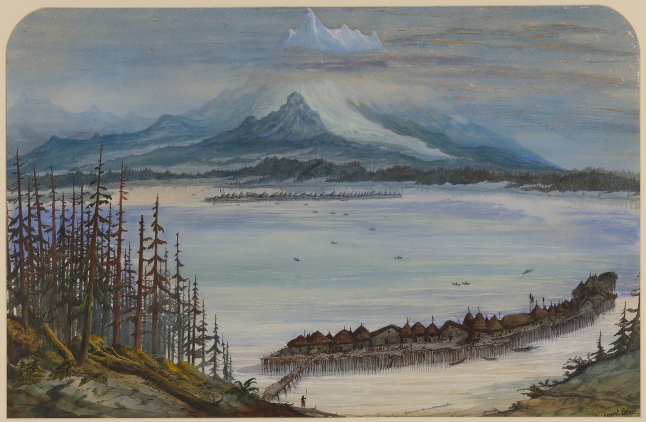 先史時代の風景、1871 作： アーネストヘンリーグリセット