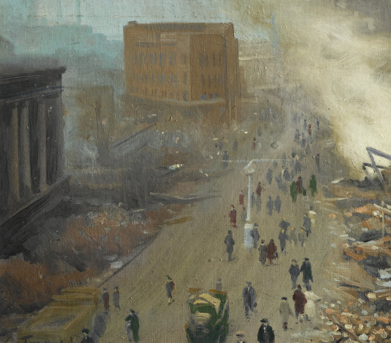 ヨーロッパの新秩序、爆撃されたコベントリー1940年11月、1940年 作： アーネストタウンゼント