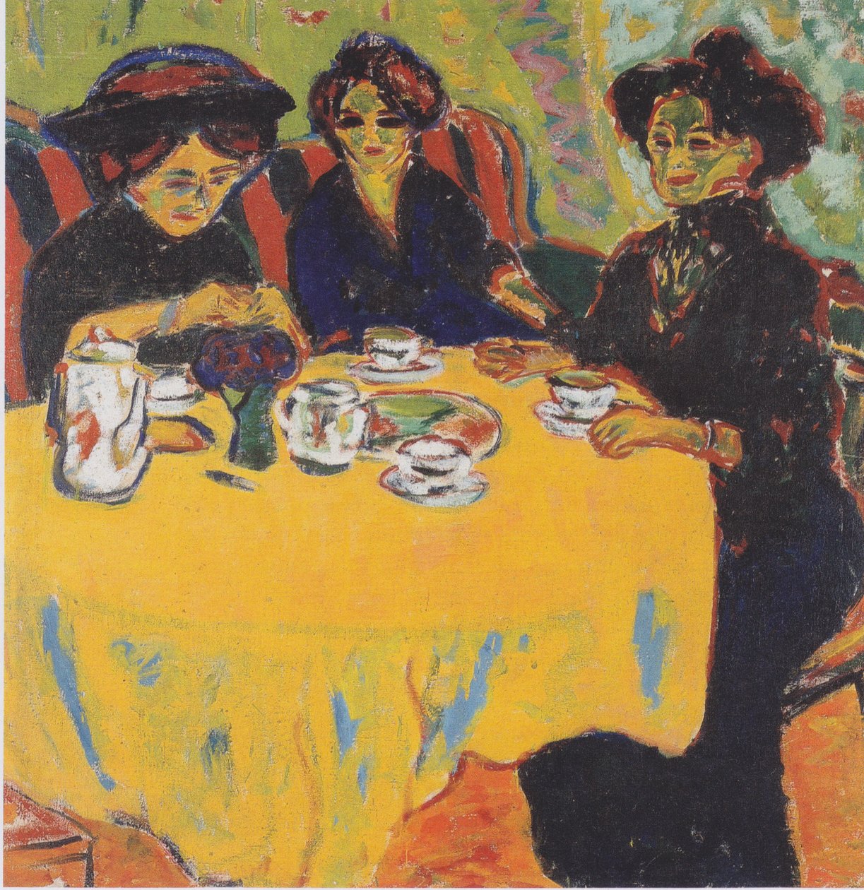 Kaffetafel 作： エルンスト・ルートヴィヒ・キルヒナー